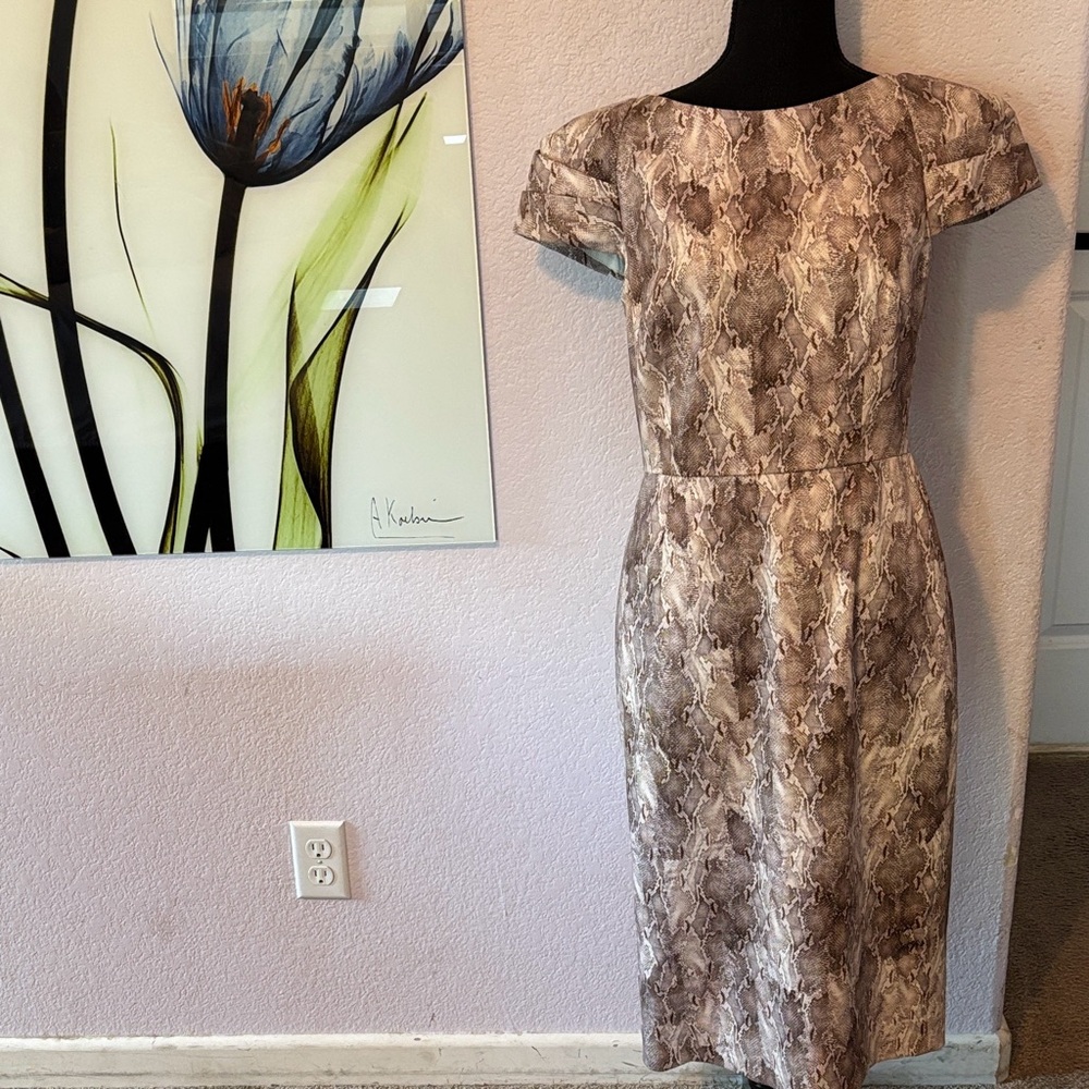 Snake print dress sz 6